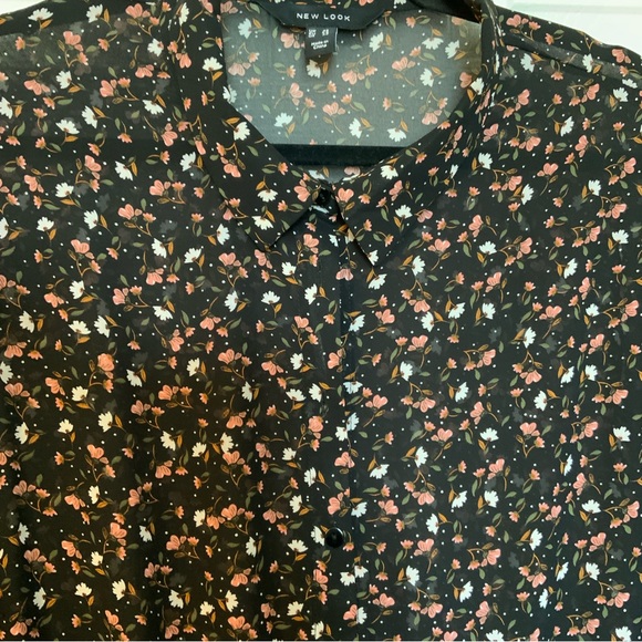 New Look sheer black floral maxi dress, size 22. - Picture 7 of 7